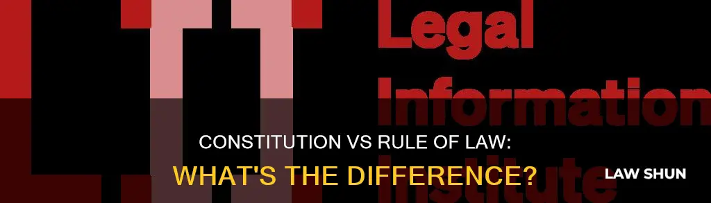 what is the difference between constitution and rule of law