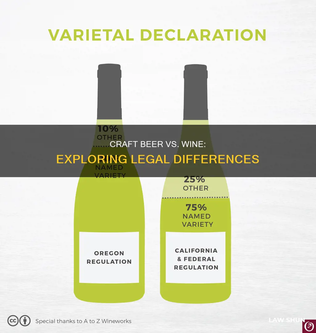 what is the difference between craft beer laws and wine
