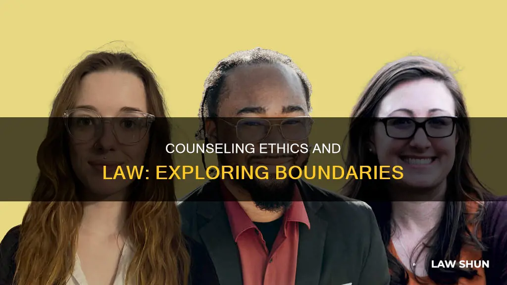 what is the difference between law and ethics in counseling