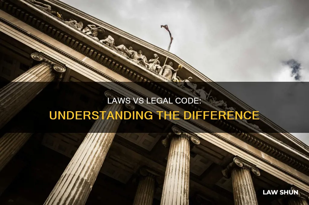 what is the difference between law and laws
