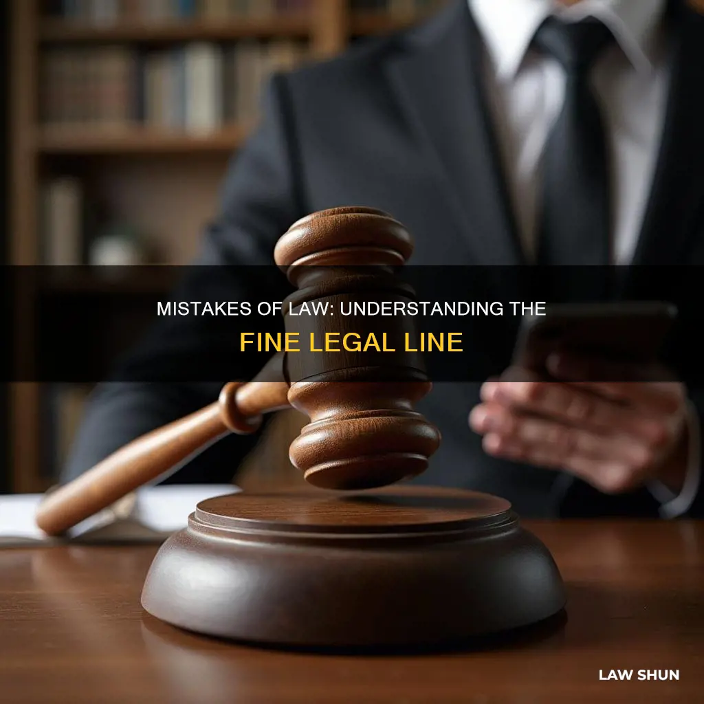 what is the difference between mistake of law