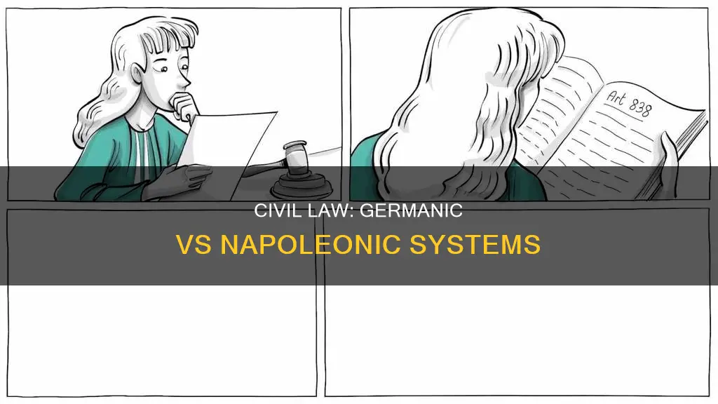 what is the difference between napoleonic law and germanic law