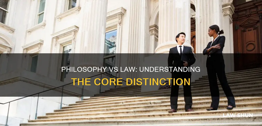 what is the difference between philsophy and law