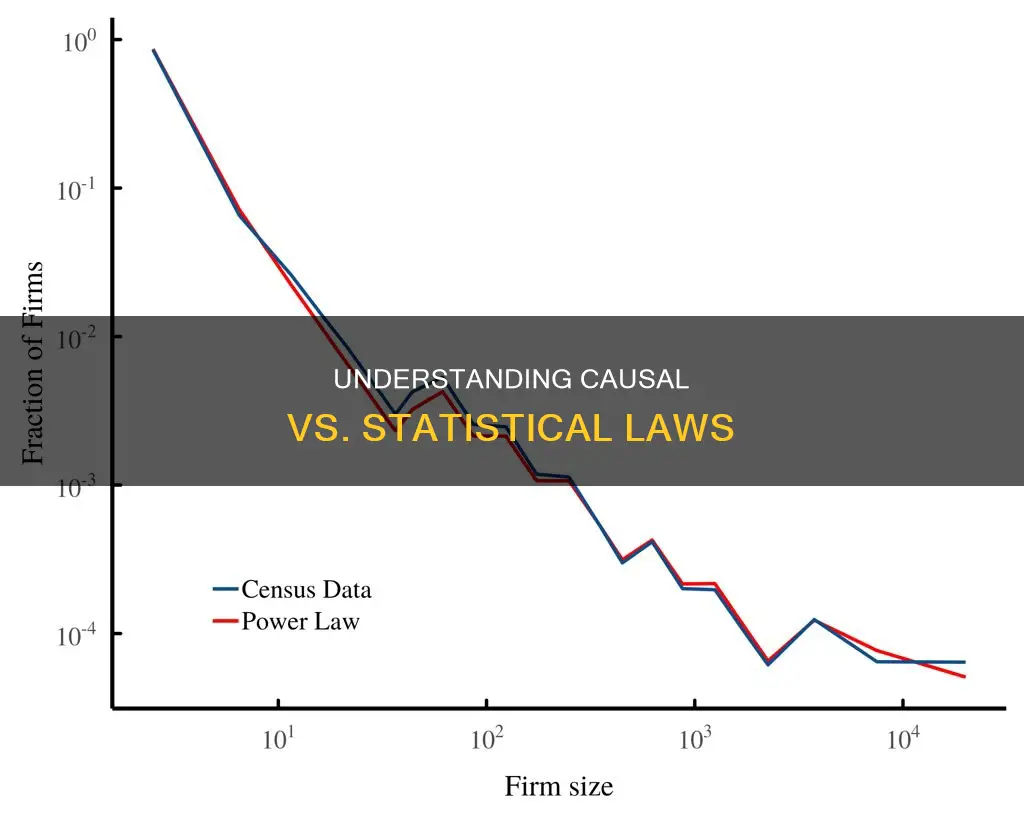 what is the difference between statistical law and causal law