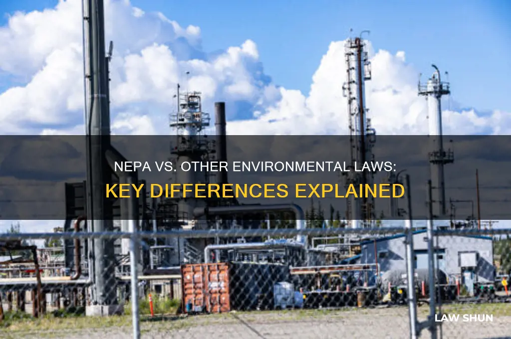 what is the diffrence between nepa and other enviromental laws