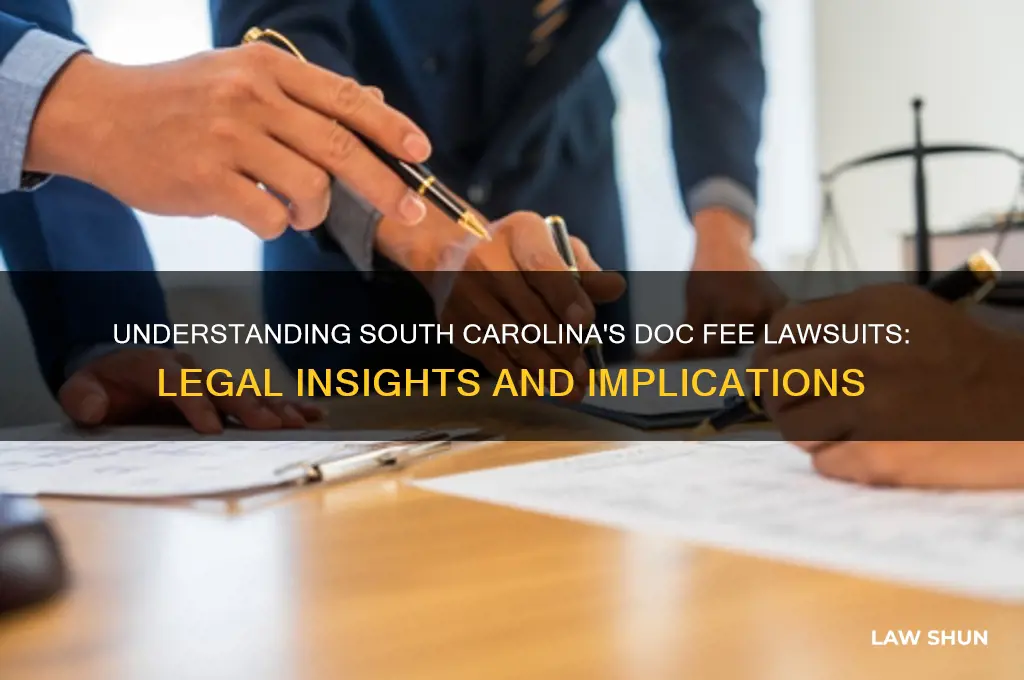 what is the doc fee law suite in south crolina