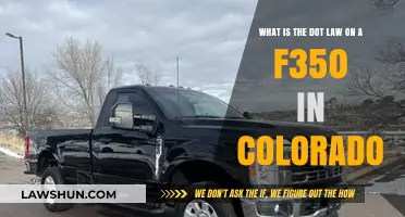 Understanding Colorado's DOT Regulations for F350 Trucks: A Comprehensive Guide