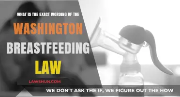 Washington Breastfeeding Law: Understanding the Exact Wording and Protections