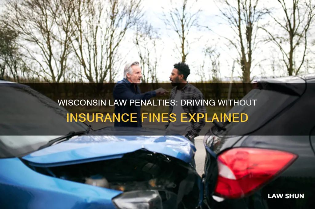 what is the fine for driving without insurance wisconsin law