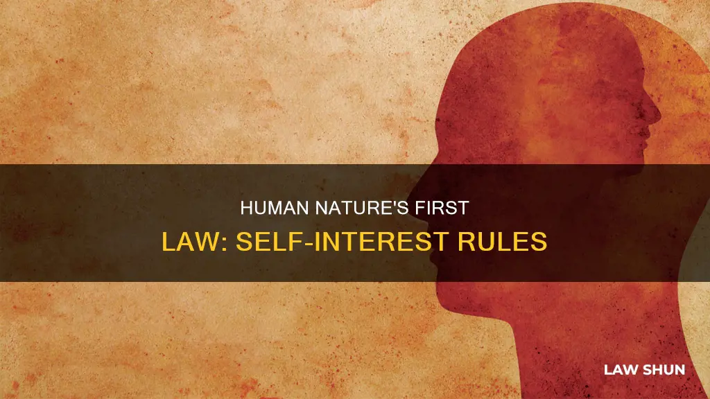 what is the first law of human nature