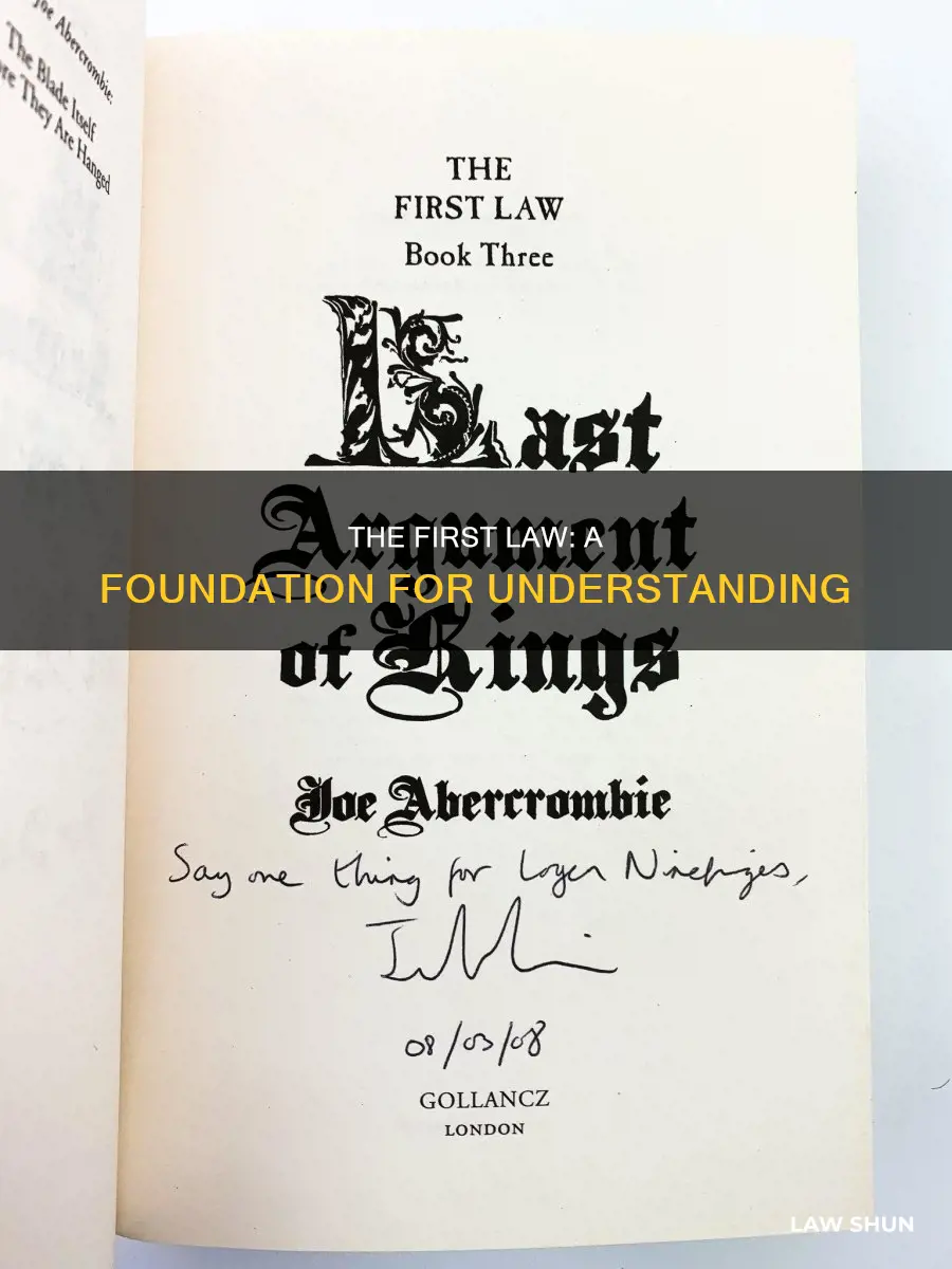 what is the first law