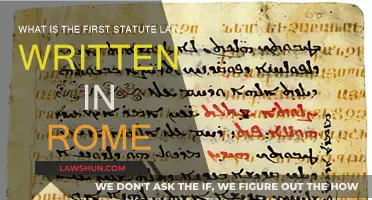 Rome's First Statute Law: A Historical Overview