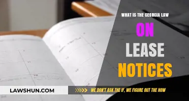 Understanding Georgia Lease Notice Requirements: A Comprehensive Legal Guide