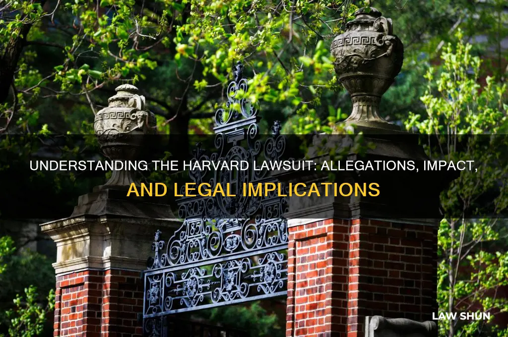 what is the harvard law suit