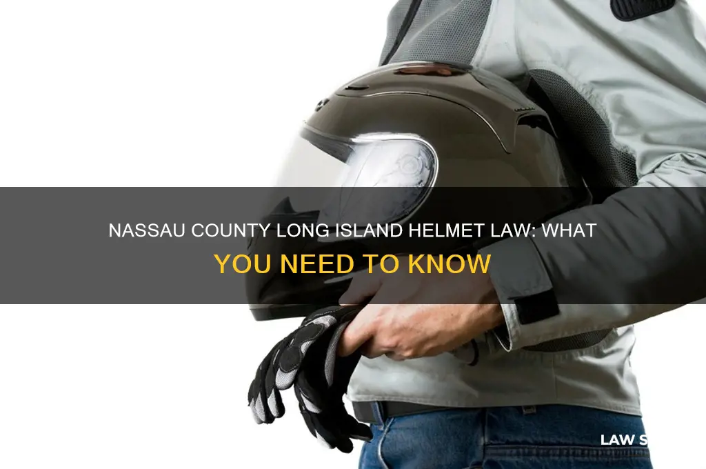 what is the helmet law in nassau county long island