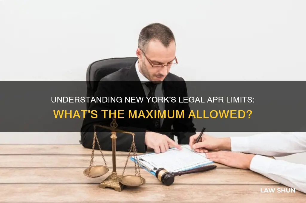 what is the highest apr allowed by law in ny