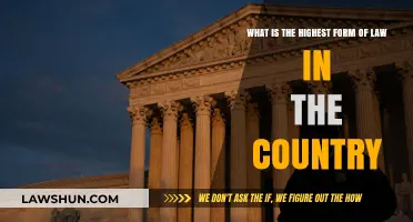 Understanding the Supreme Legal Authority: The Highest Form of Law in the Country