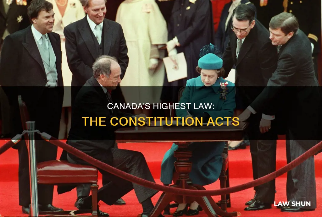 what is the highest law of the land canada