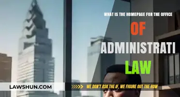 Discovering the Office of Administrative Law's Official Homepage