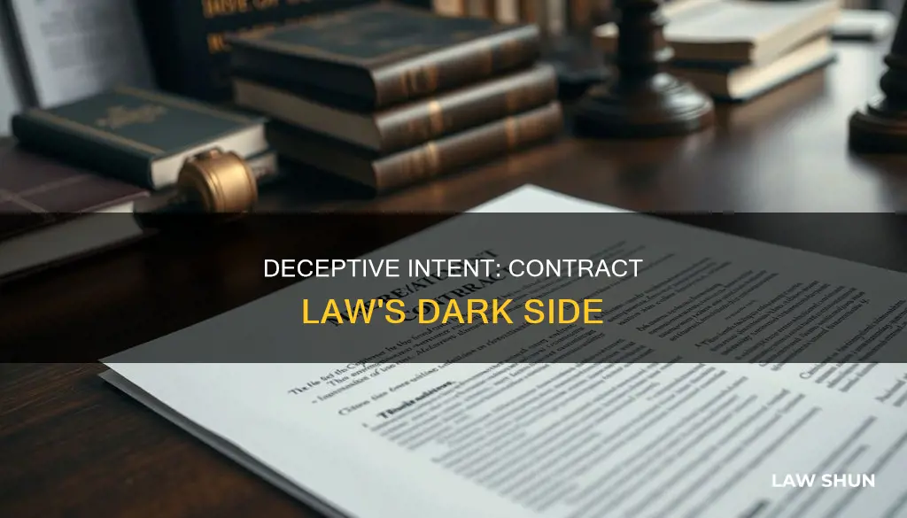 what is the intent to deceive in contract law