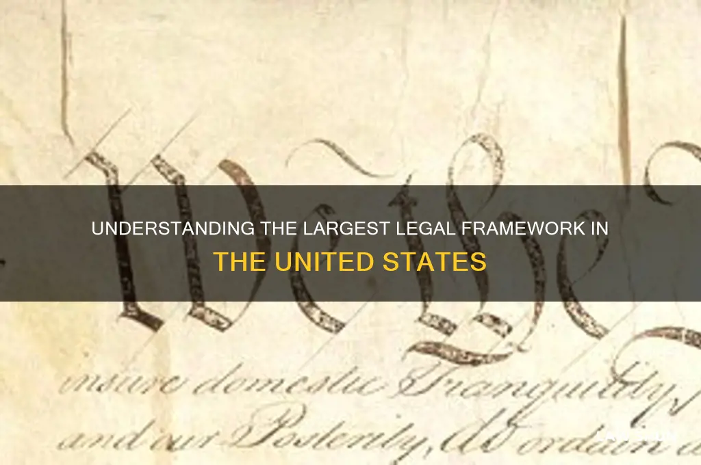what is the largest form of law in the ocunrty