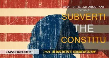 The Law and Subverting the Constitution