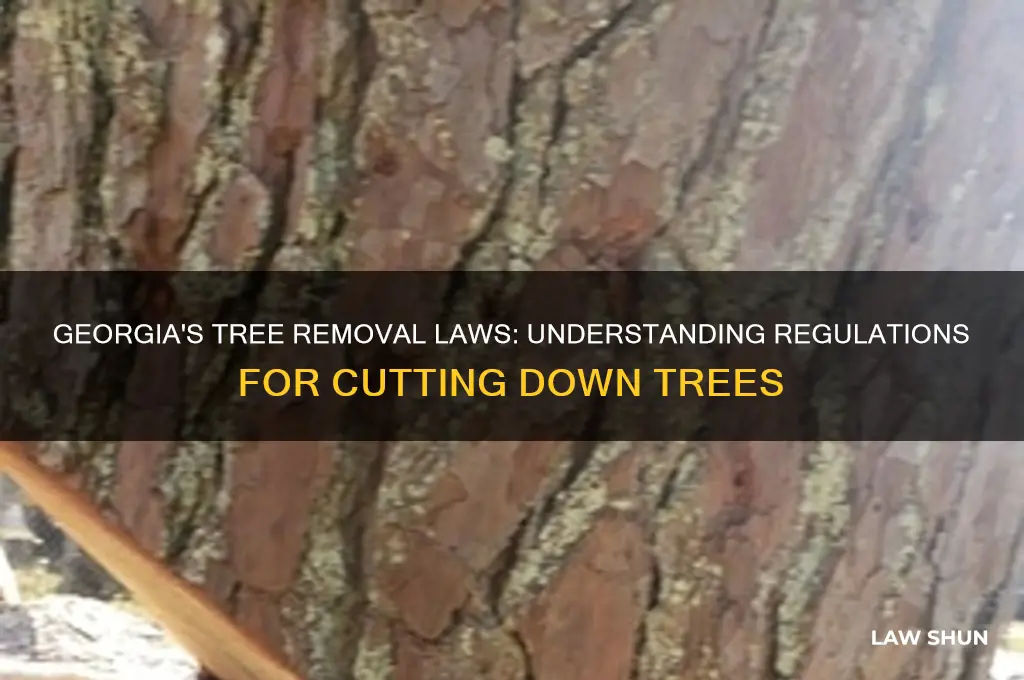 what is the law about cutting down trees in georgia