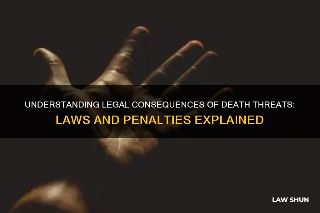 what is the law about making death threats against someone