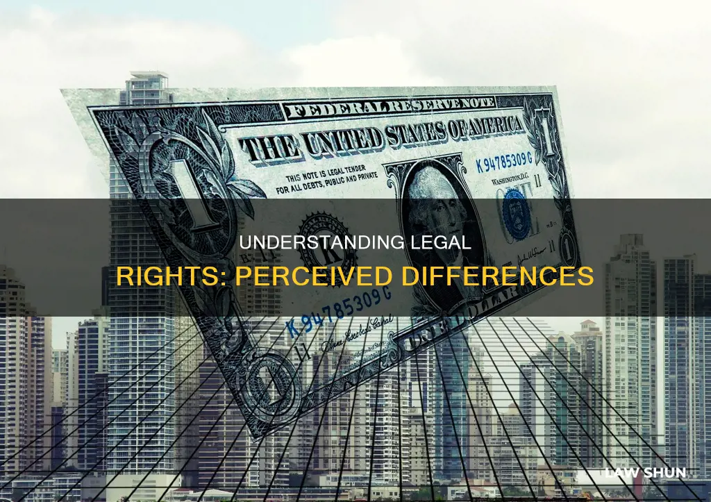what is the law about perceieved differences