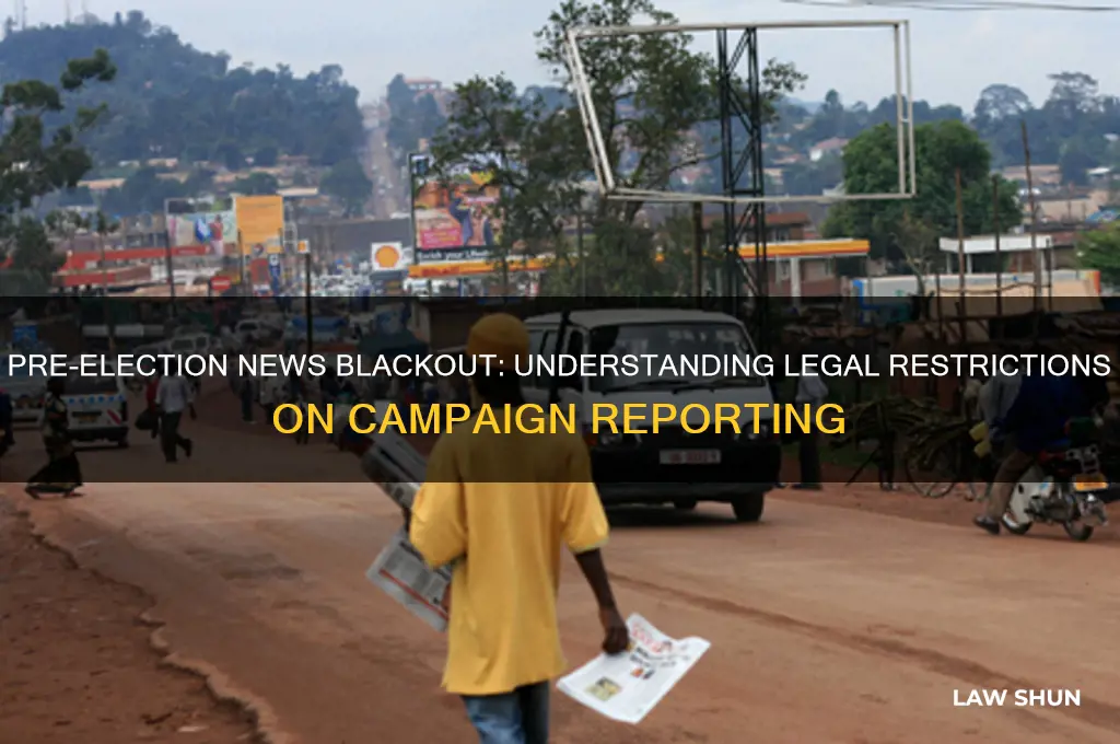 what is the law about releasing news before an election