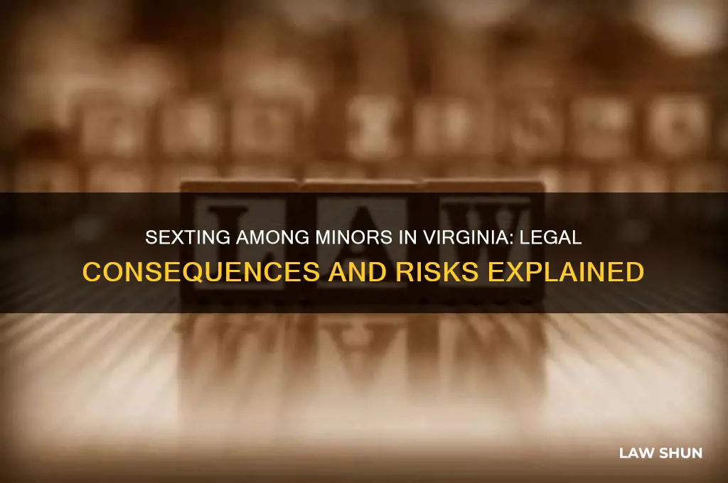 what is the law about sexting between minors in va