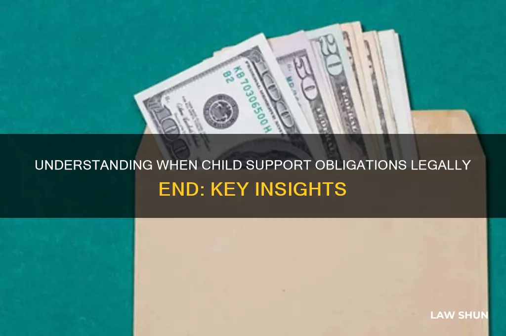 what is the law about when child support ends
