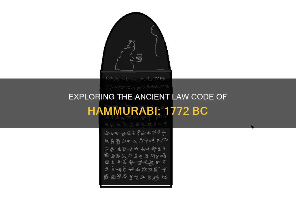 what is the law code of from 1772 bc