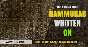 Unveiling the Ancient Script: Hammurabi's Law Code Inscription Explored