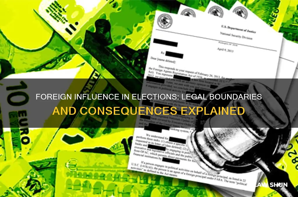 what is the law concerning foreign help in the elections