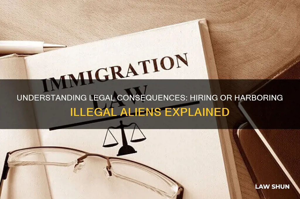 what is the law concerning hiring or harboring illagl aliens