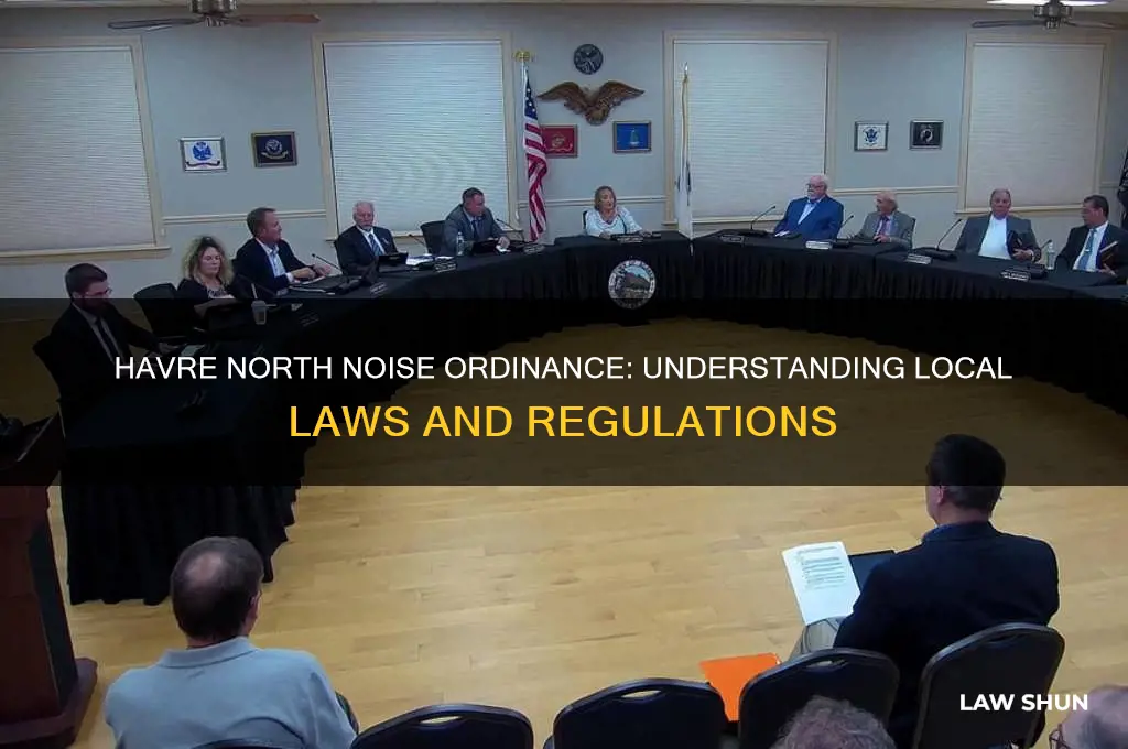 what is the law concerning noise ordinance in havre north