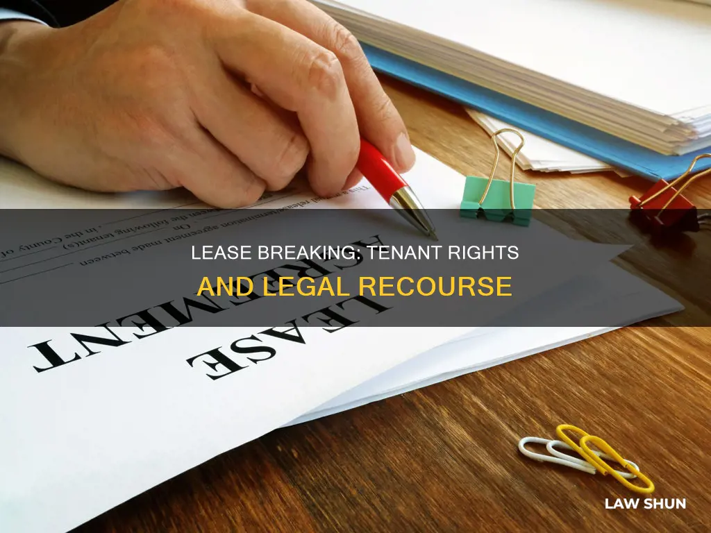 what is the law concerning tenant breaking lease