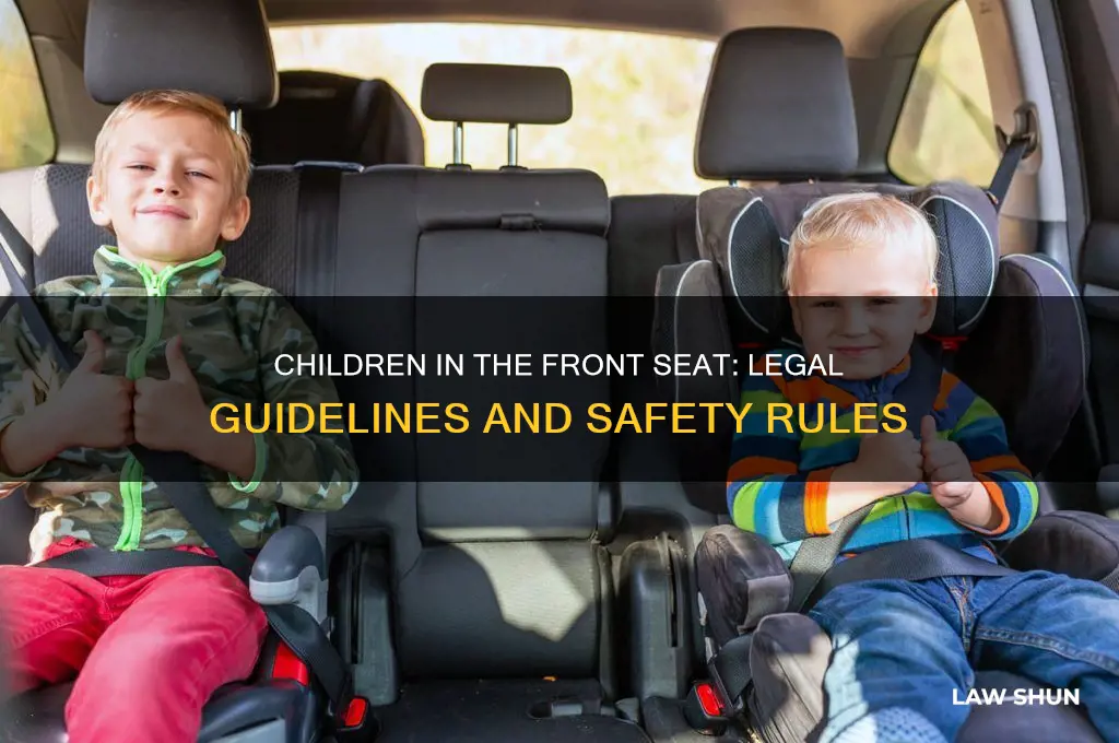 what is the law concetning children in the front seat