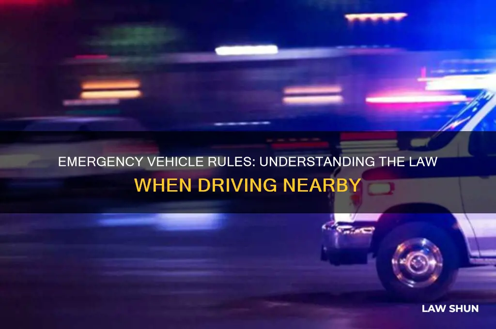what is the law driving next to an a emergence