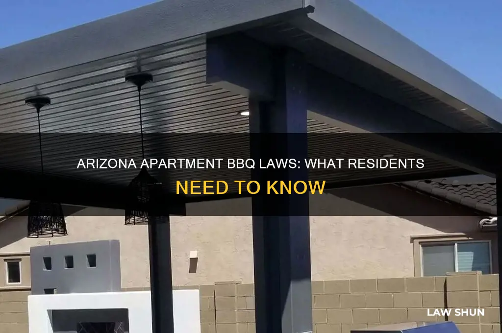 what is the law for bbq in apartments in az