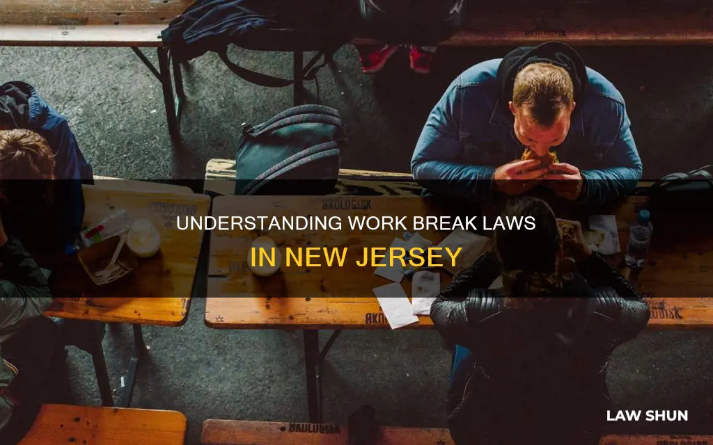 what is the law for breaks at work in nj