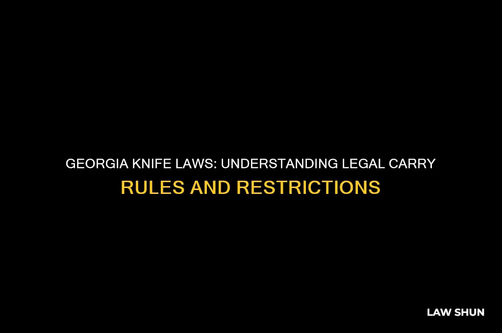what is the law for carrying a knife in georgia