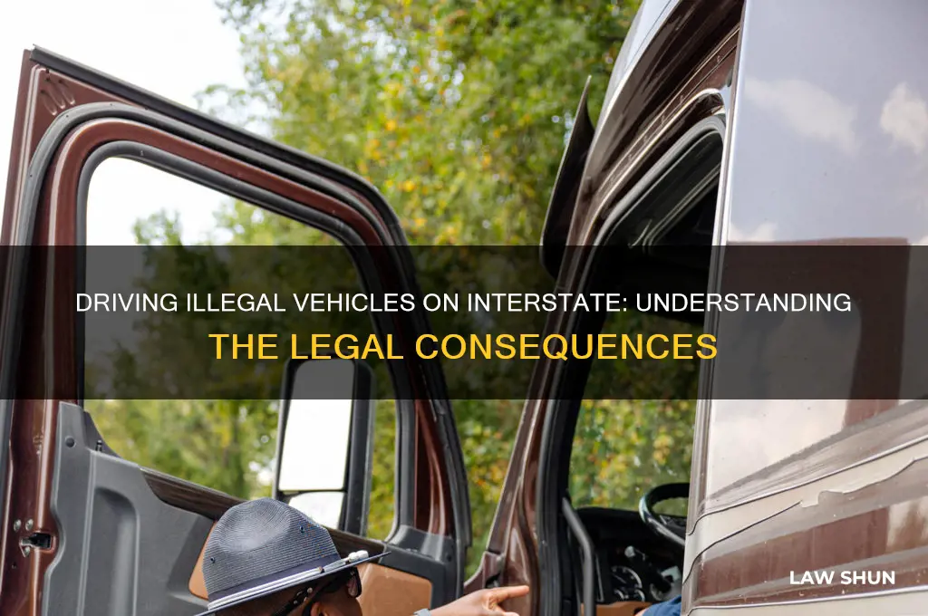 what is the law for driving illegal vehicles on interstate