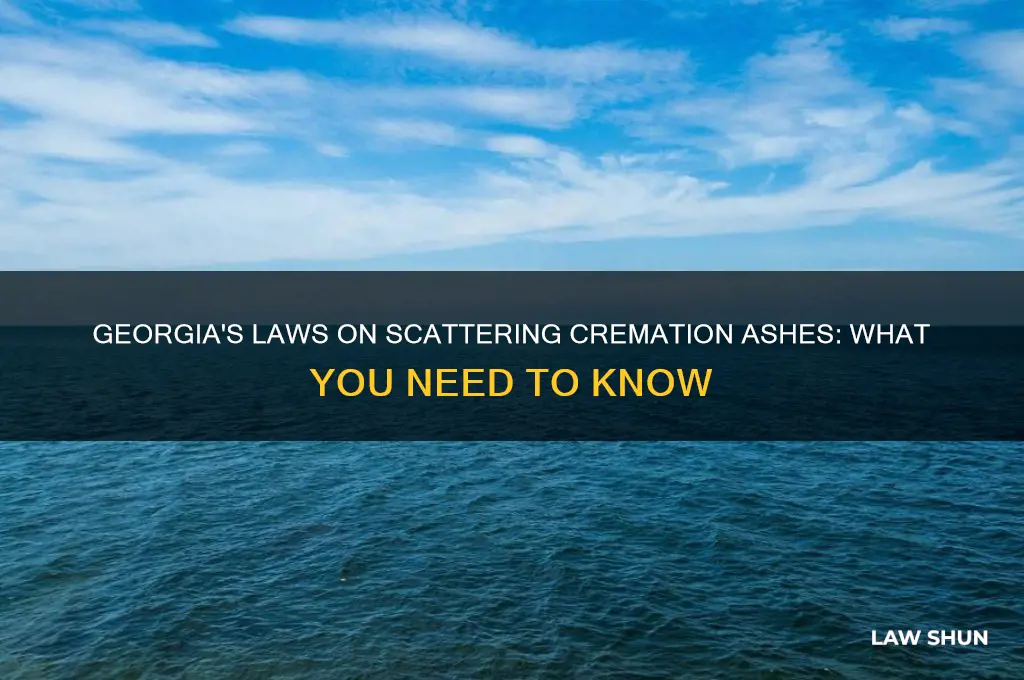 what is the law for dumping burial ashes in georgia