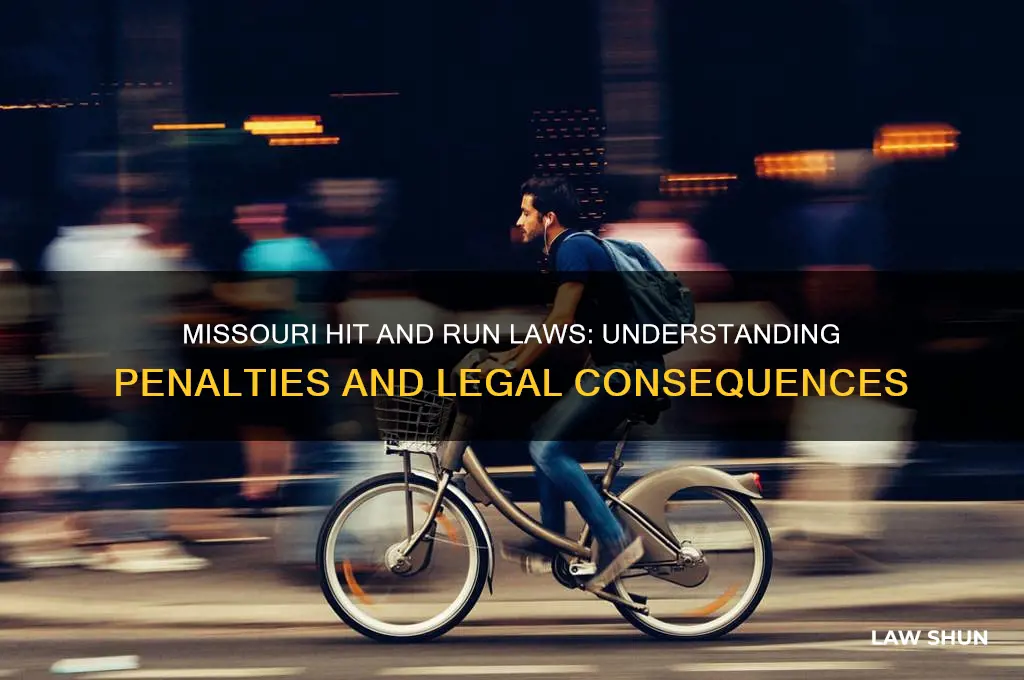 what is the law for hit and run in missouri