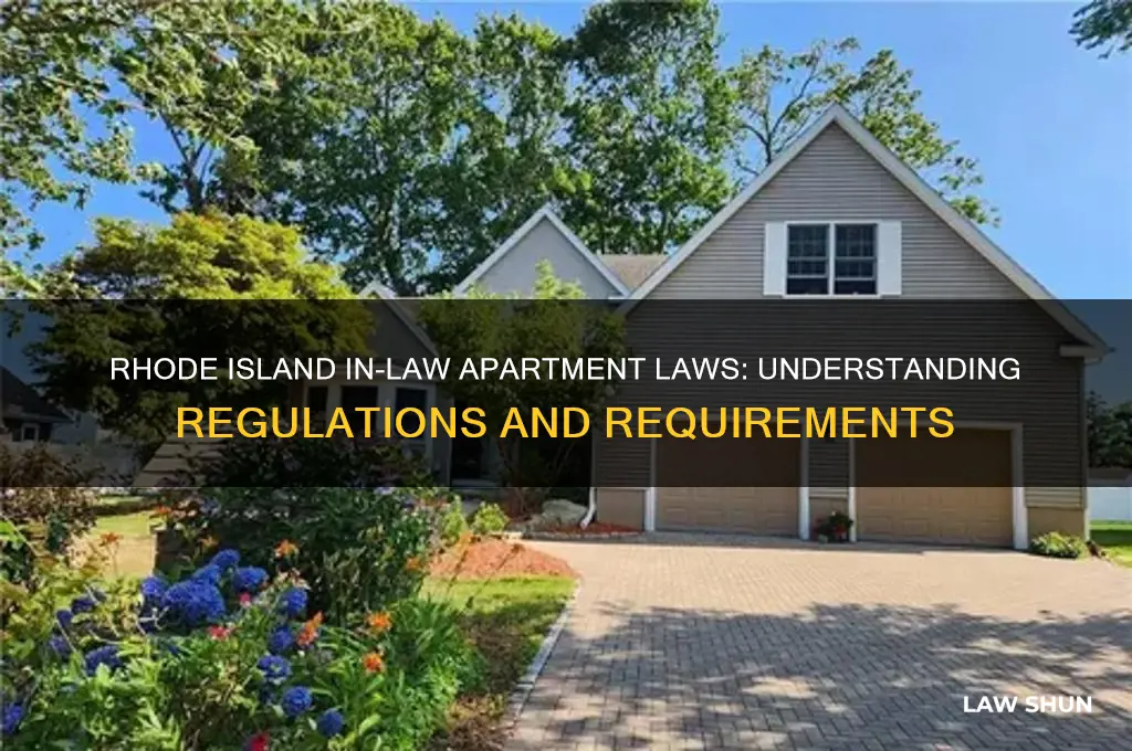 what is the law for in-law apartments rhode island