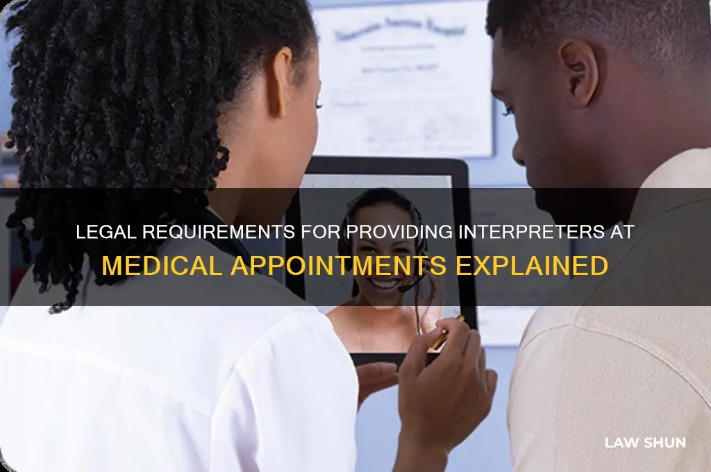what is the law for providing interpreters for medical appointments
