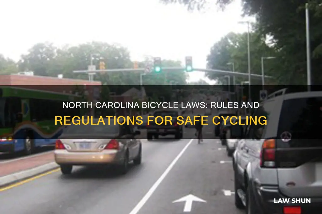 what is the law for riding a bicycle north carolina