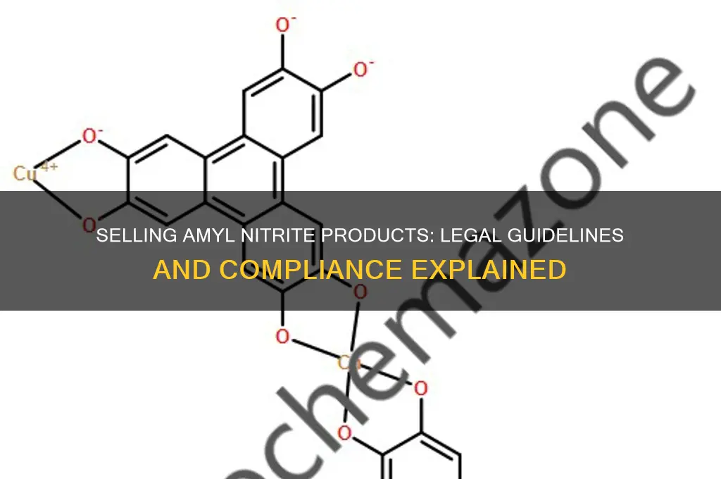 what is the law for selling products containing amyl nitrite